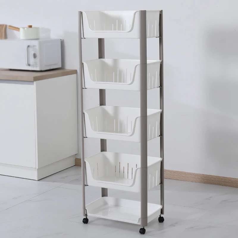 Plastic storage household shelf high quality plastic storage rack