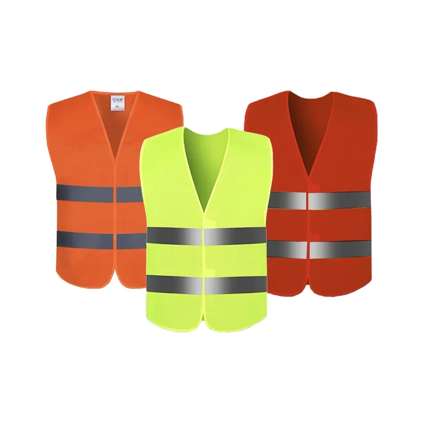Yellow Cheap Reflective Safety ReflectorJacket Wear-resistant Customizable logo High Visibility Reflector Reflective Safety Vest