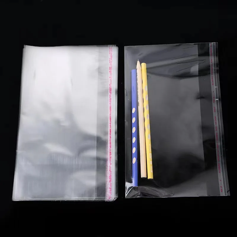Manufacturer Offers Custom Size Clear Transparent PE Self-Adhesive Zipper Poly Bag for Clothing Storage