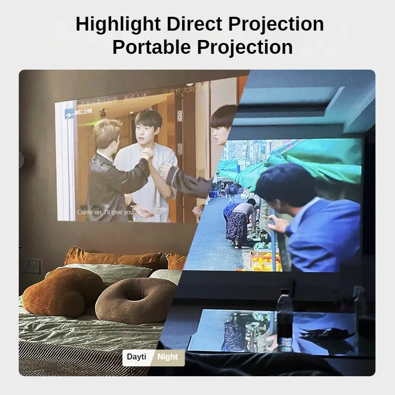 COOLPROJECTOR CY402 6000 Lumens Short Throw Smart Home Wifi Portable Dlp 4k Pocket Beam Mini Projector