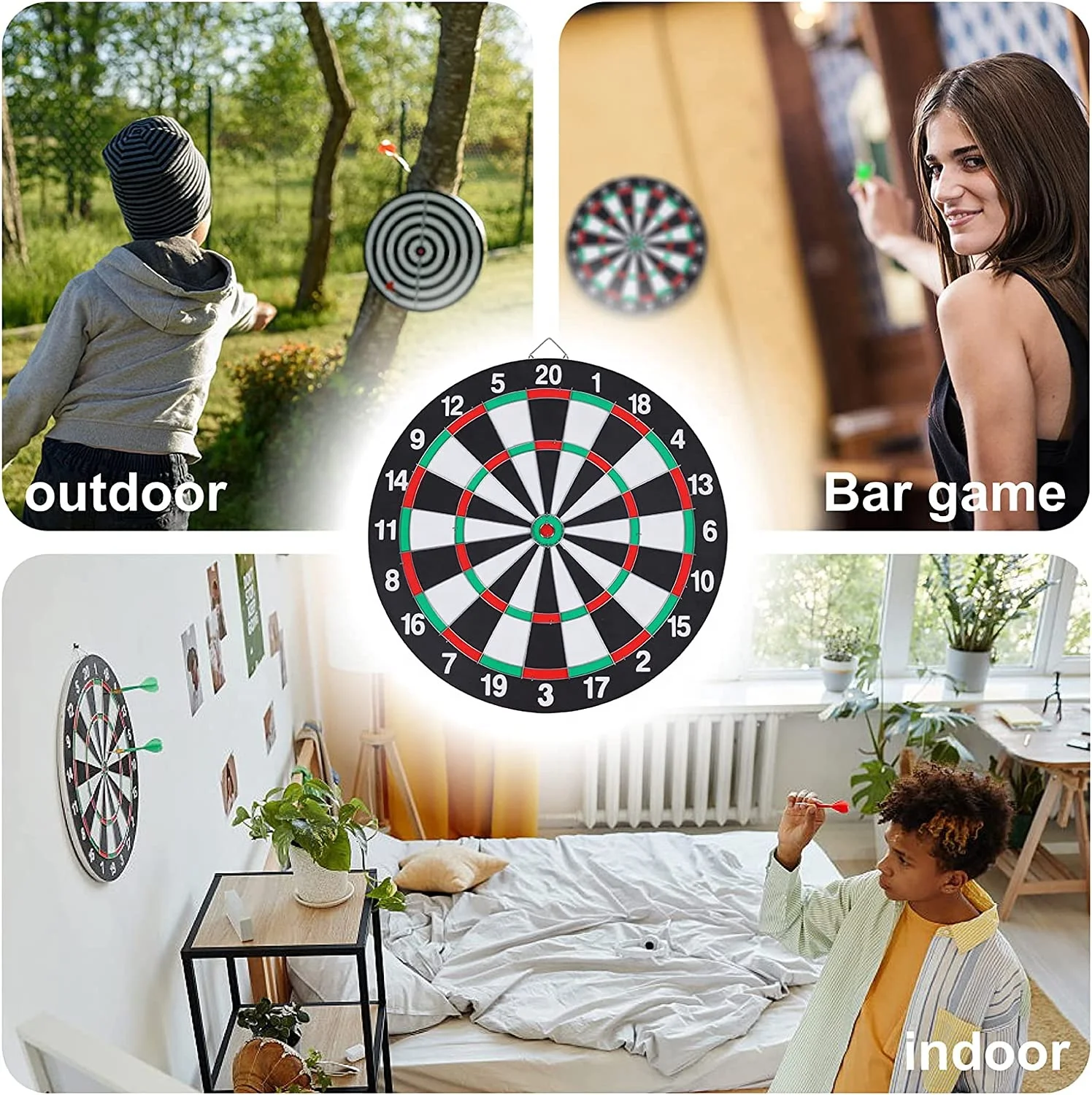 Bellwell High Quality OEM Safety Cork Magnetic Dart Boards Game set for indoor and outdoor