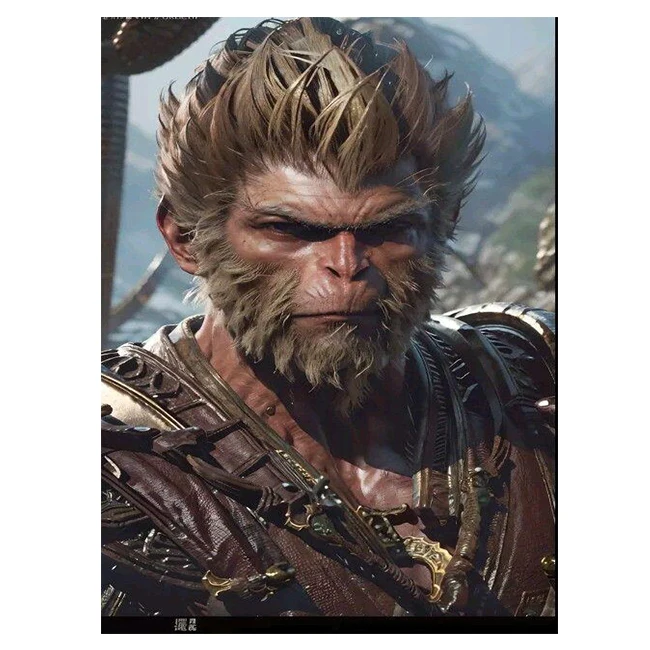 Черный Wyth Wukong постер на заказ 3d флип линзовидный аниме печать изображение