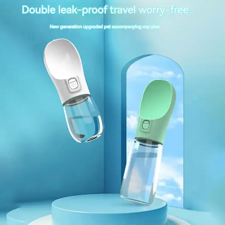 Small Large Dog Portable Water Bottle Outdoor Walking Cat And Dog Drinking Bowl Pet Travel Water Bottle