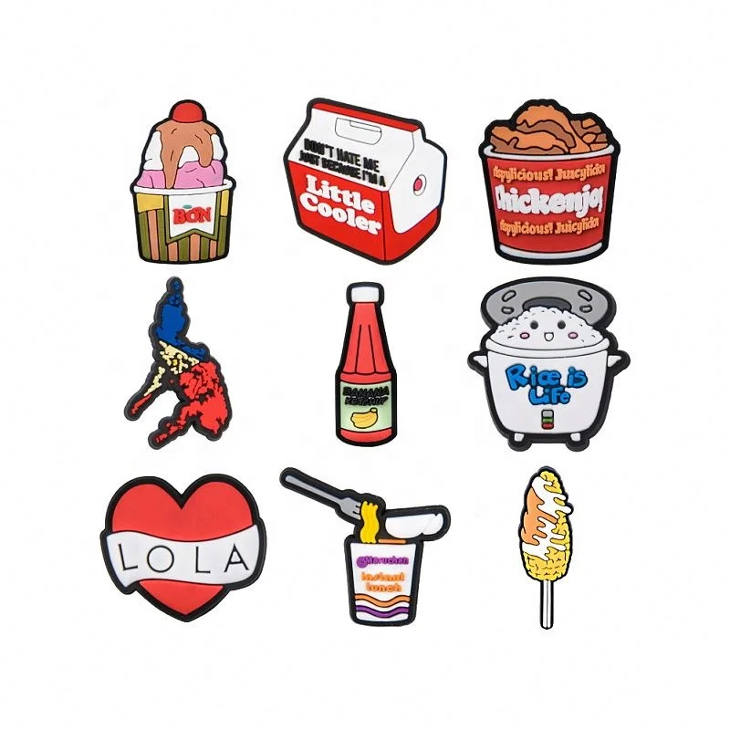 2024 New Design Clog Charms Clog Shoe Charms Decoration Wholesale Custom Clog Charms for Shoe Decoration