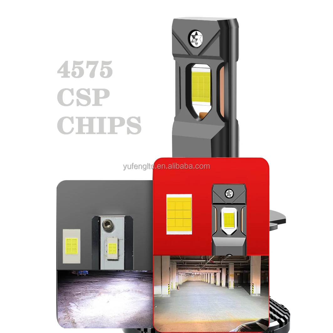 Ai Dual Copper 45000LM 220W 4570 CSP H7 LED Headlights Canbus Driver EMC Led Headlamps 9005 9006 9012 H1 H11 Led Headlight Bulbs