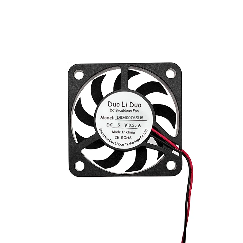 5v 12v 24v 40X40X7mm 2 inch 40 mm 9 blades Sleeve Bearing fan Low noise high air volume ultra-thin axial flow brushless fan