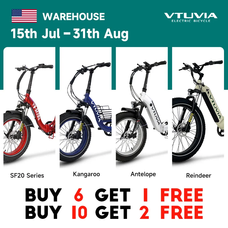 Buy 6 Get 1 Free/Buy 10 Get 2 Free! USA Warehouse Stock Cheap 500W 750W 1000W Electric City Bike Electric Folding Bike