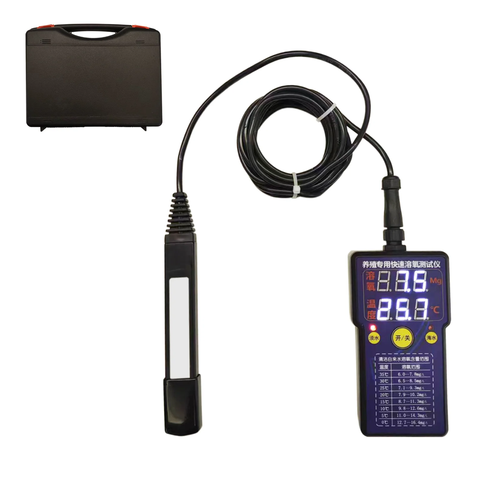 Aquaculture Water Test Dissolved Oxygen Detector Portable Dissolved Oxygen Meter Water Quality Detector