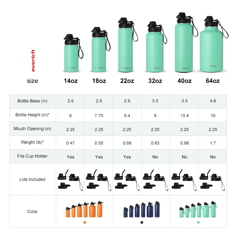 32oz Leak Proof Vacuum Insulated Stainless Steel Sports Water Bottle with Straw Lid for Gym Travel Camping BPA FREE color box