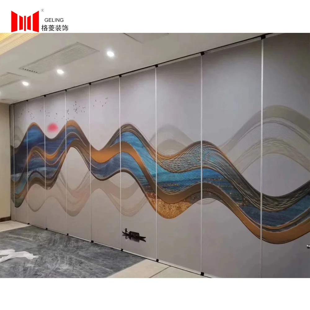 Aluminium Partition Wall for Hotel Movable Partition Wall for Multi-purpose Hall Sound Proof Movable Partition Wall Custom