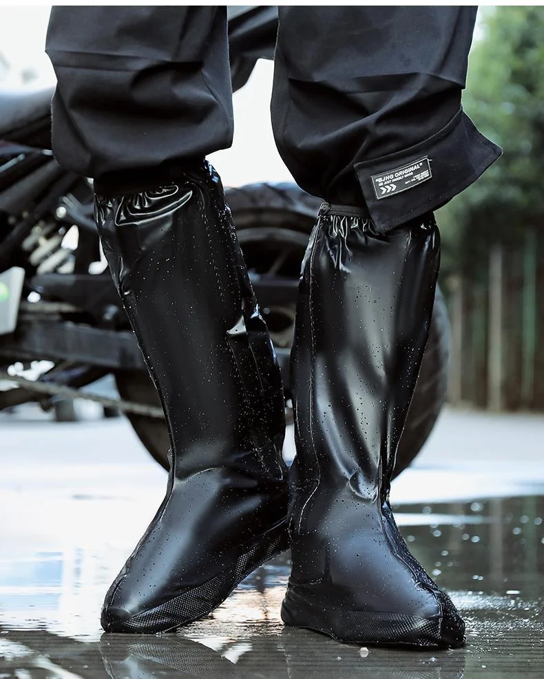 Непромокаемые ботинки мужские, толстая износостойкая нескользящая обувь для дождя, мотоциклетные сапоги для верховой езды