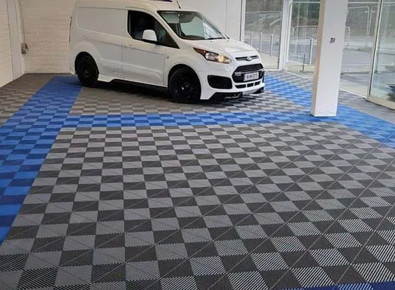 Heavy Duty Garage Floor Tile Garage Plastic Interlocking Flooring Tiles Industrial Mat for Workshop  Flooring Tiles