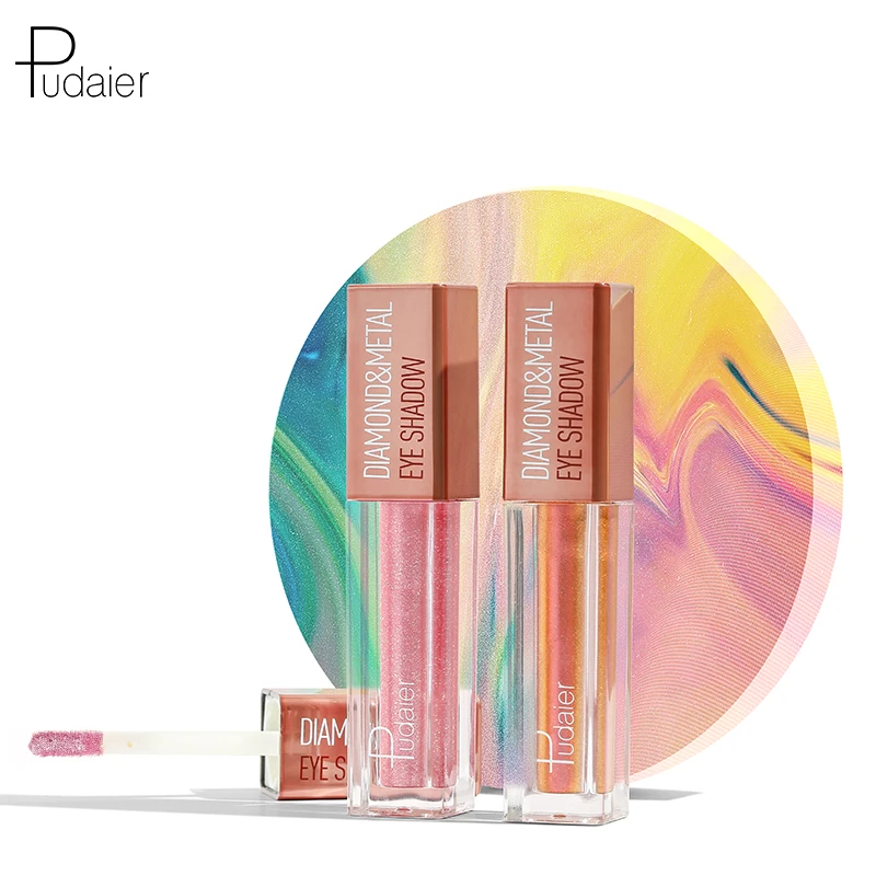 12 Color Liquid Glitter Metallic Eyeshadow Waterproof Long Lasting Shimmer Eyeshadow Eye Makeup matte Private Label Eye Shadows