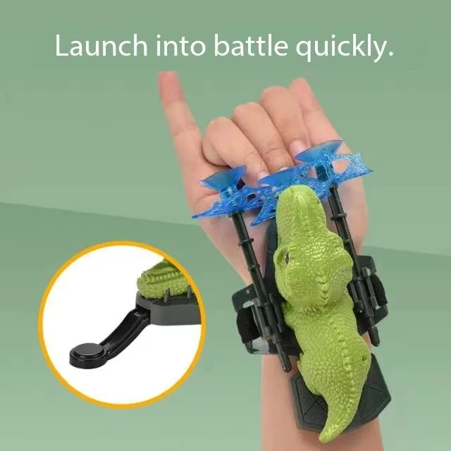 New Item Stem dinosaur shooter watch toys pink and green Shooting fire guns Children Outdoor Party Sport game For kids