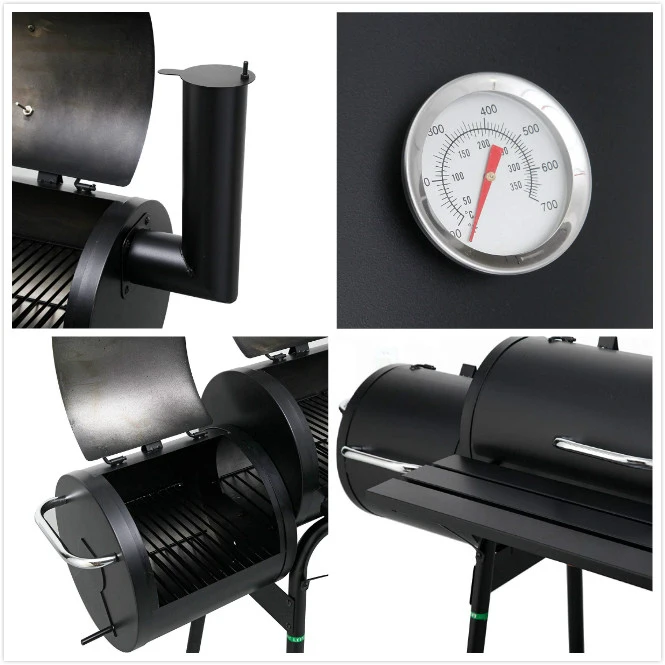 Chminey Grill Heavy-duty Charcoal BBQ Offset Smoker Self-made cooking Machine
