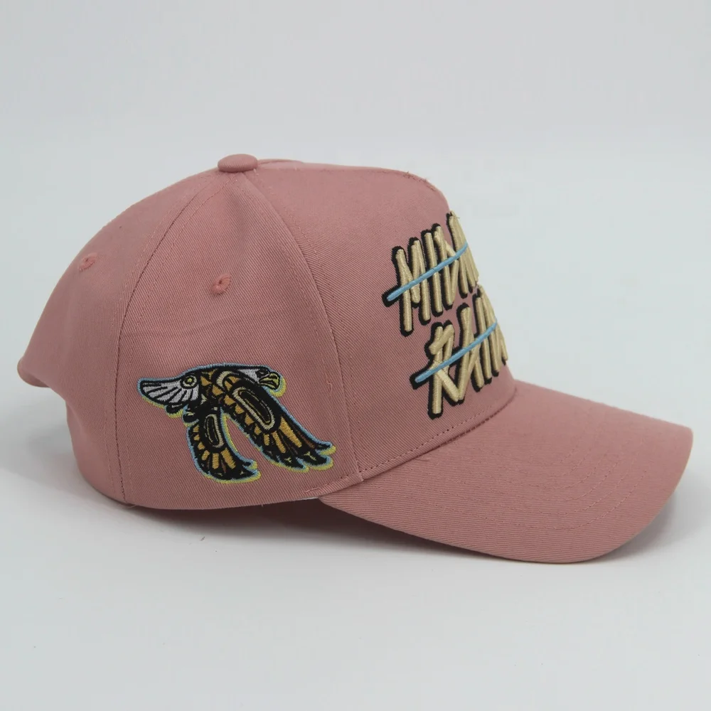 Wholesale Unisex Adjustable Cotton Snapback Hip Hop Outdoor Sports Hats Customized 5 Panel Fitted Plain Baseball Cap Hats