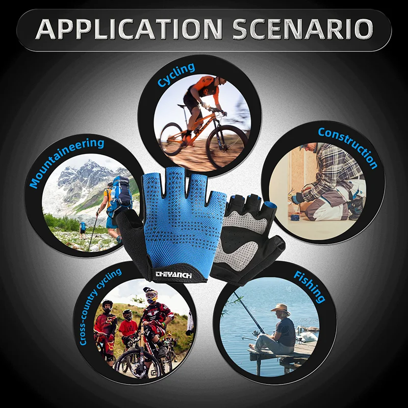 Light Weight Anti-Shock Sports Gloves Weight Lifting Gym Fitness Gloves Bicycle Gloves