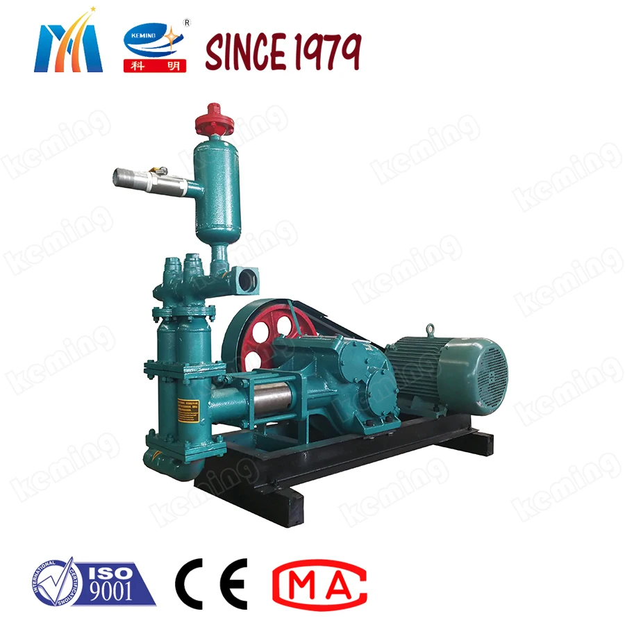 KBW Electric single cylinder pumps Piston Mud Pump for slurry grouting and drilling with gauge