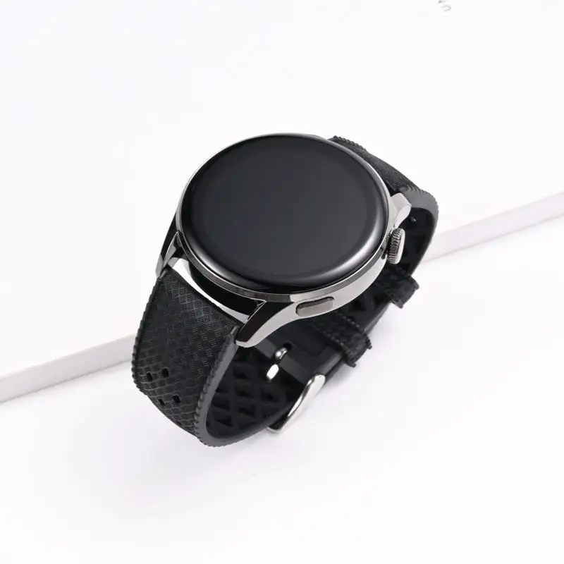 Best seller Tropical strap FKM rubber watch bands waterproof sport diving wristband bracelet 18mm 20mm 22mm