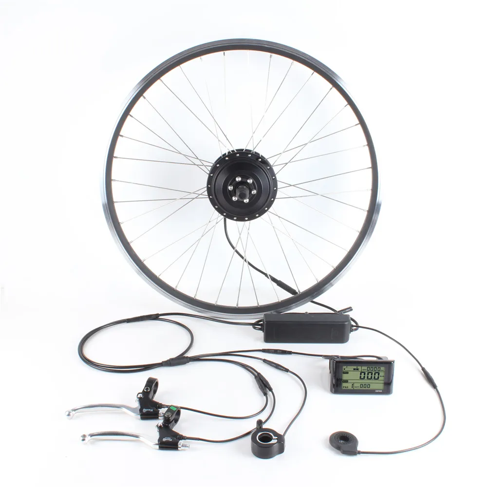 Newest 350W 500W 48V 36V Brushless Geared Hub Motor Electric Bike Conversion Kits
