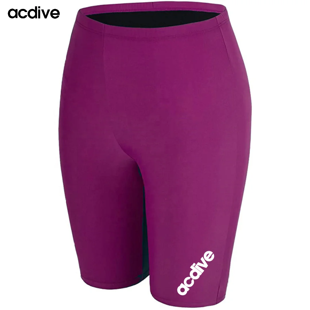 High Quality Women Yoga Spandex Nylon Fabric Ice Silk Upf 50+ Surfing Swimming Snorkeling Customized Aqua Sports Shorts