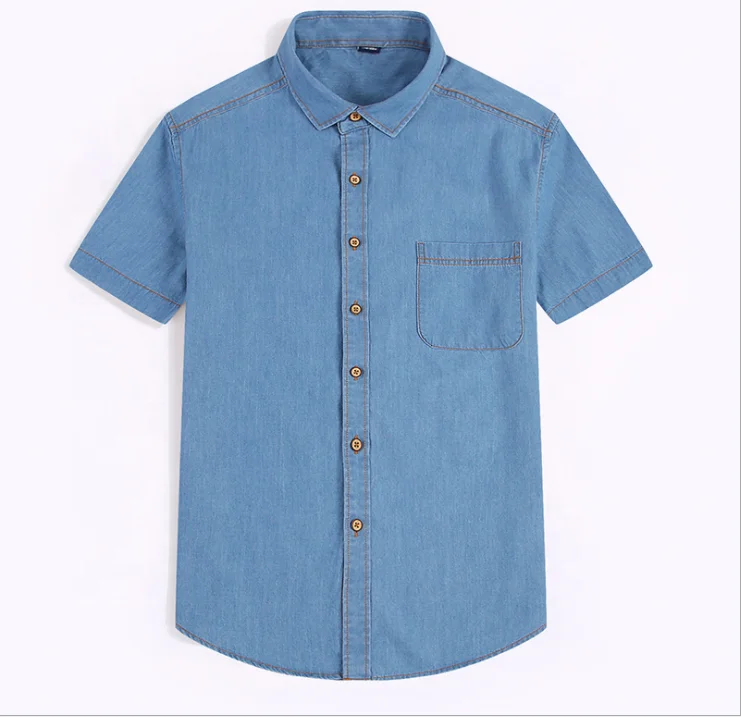 Cowboy tshirt printing embroidery New OEM logo fashion short sleeve cotton customized jean t shirt