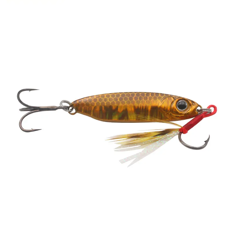 High Quality Fast Vertical Jigging Lures Slow Speed Saltwater Fishing Metal Jig with Hooks 40g Sea Fishing for Marlin