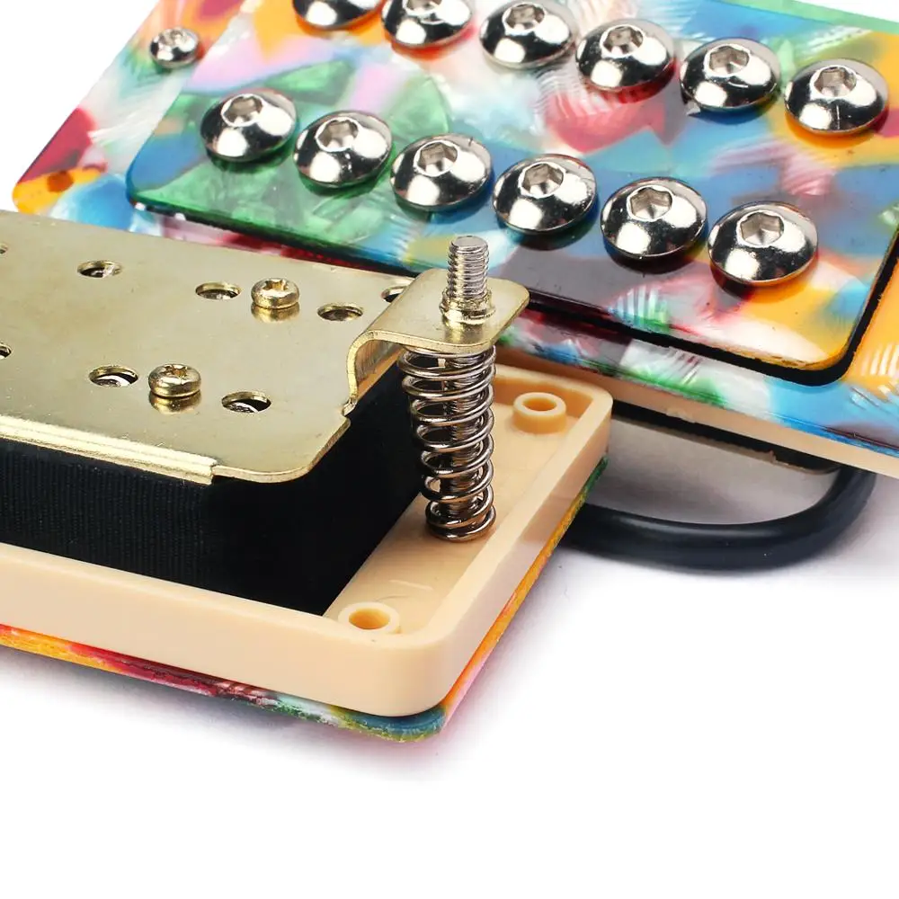 GMC28  TwoPcs Black Pearl Guitar Pickups Ceramic Magnets Electric Guitar Double Coil Humbucker Pickups