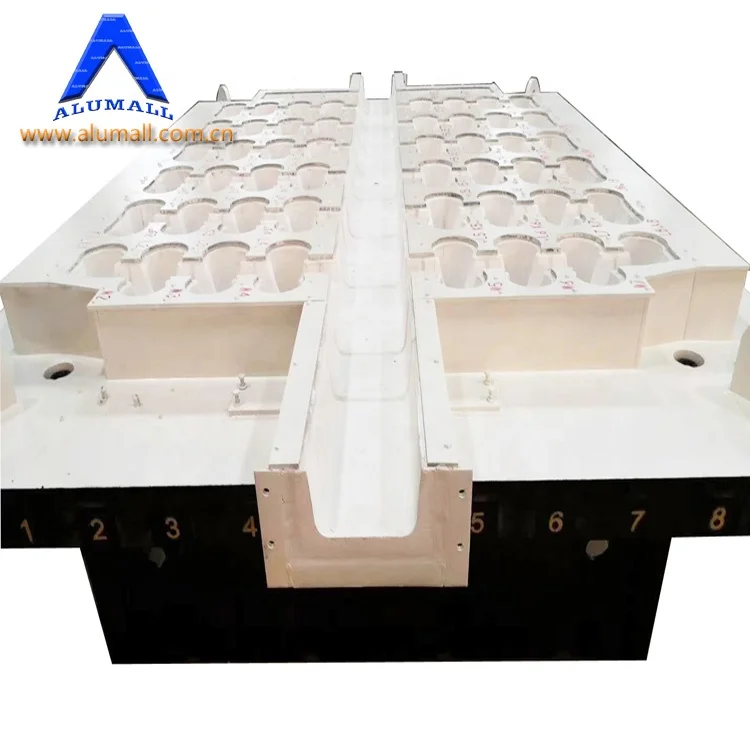 Vertical Aluminum Billets Continuous Casting Furnace DC Billet Aluminum With Air Slip Technology