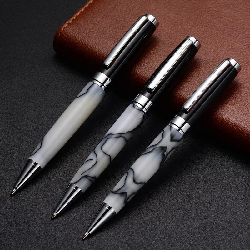 custom business pen metal marble pen student office ballpoint pen