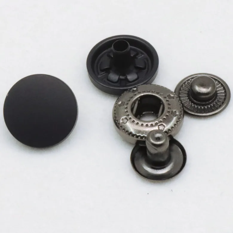 Button manufacturers sell the high quality custom black silver gold stud brass fasteners metal snap button