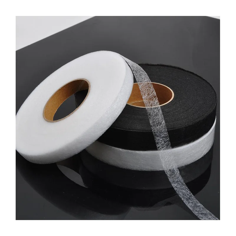 Wholesale hot melt adhesive web hemming tape double-sided adhesive interlining tapes for clothing