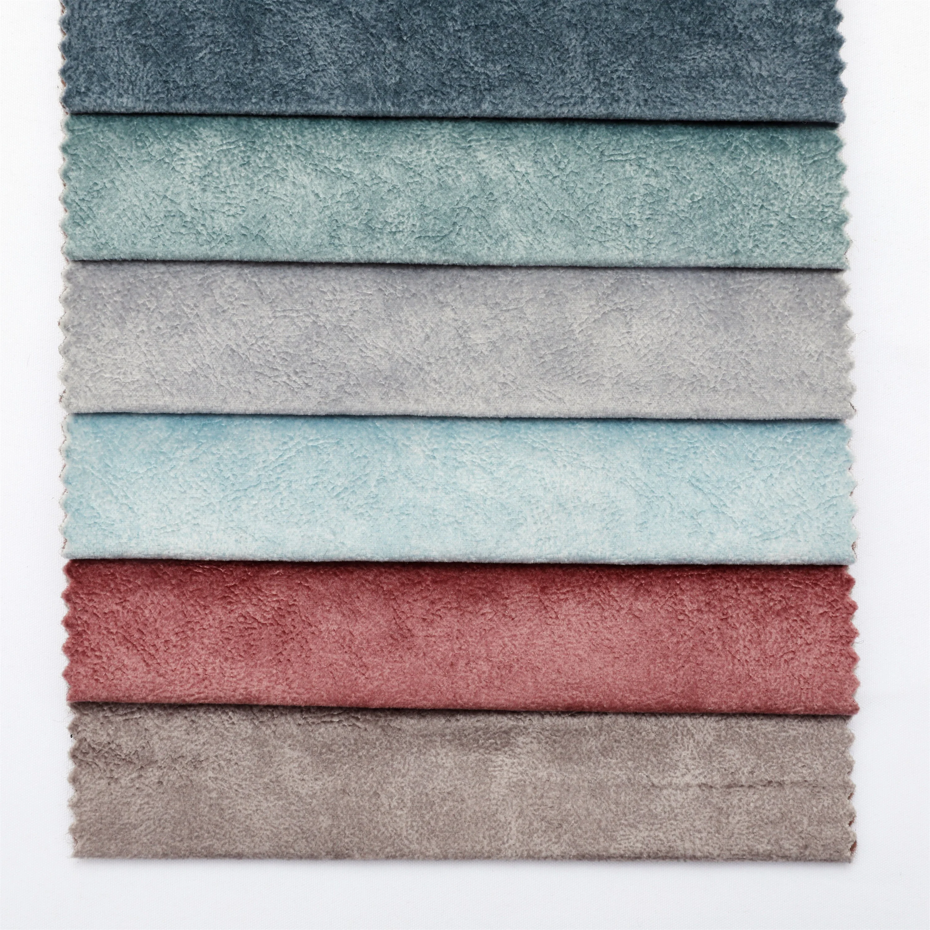 Printed and embossed  sofa fabric 100% polyester wholesale upholstery home textile super soft printed holland velvet