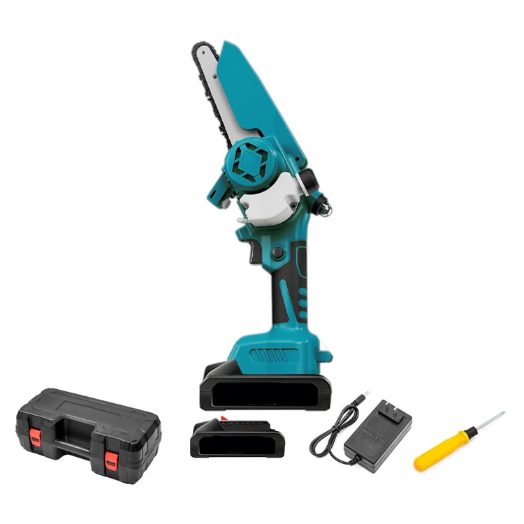 Wholesale Mini electric 6 inch brushless electric saw Lithium electric chain saw with lubrication system Single hand wood sawing