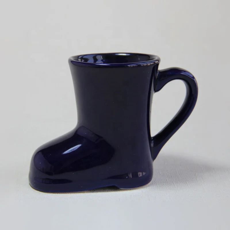 Personalized Ceramic Boot Shoes Shape Mugs 12oz Ceramic Coffee Mugs With Logo