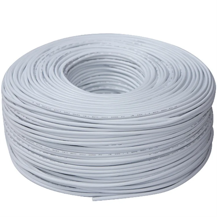 2464 White 2 core power wire 24AWG sheath wire usb data cable dc power cable