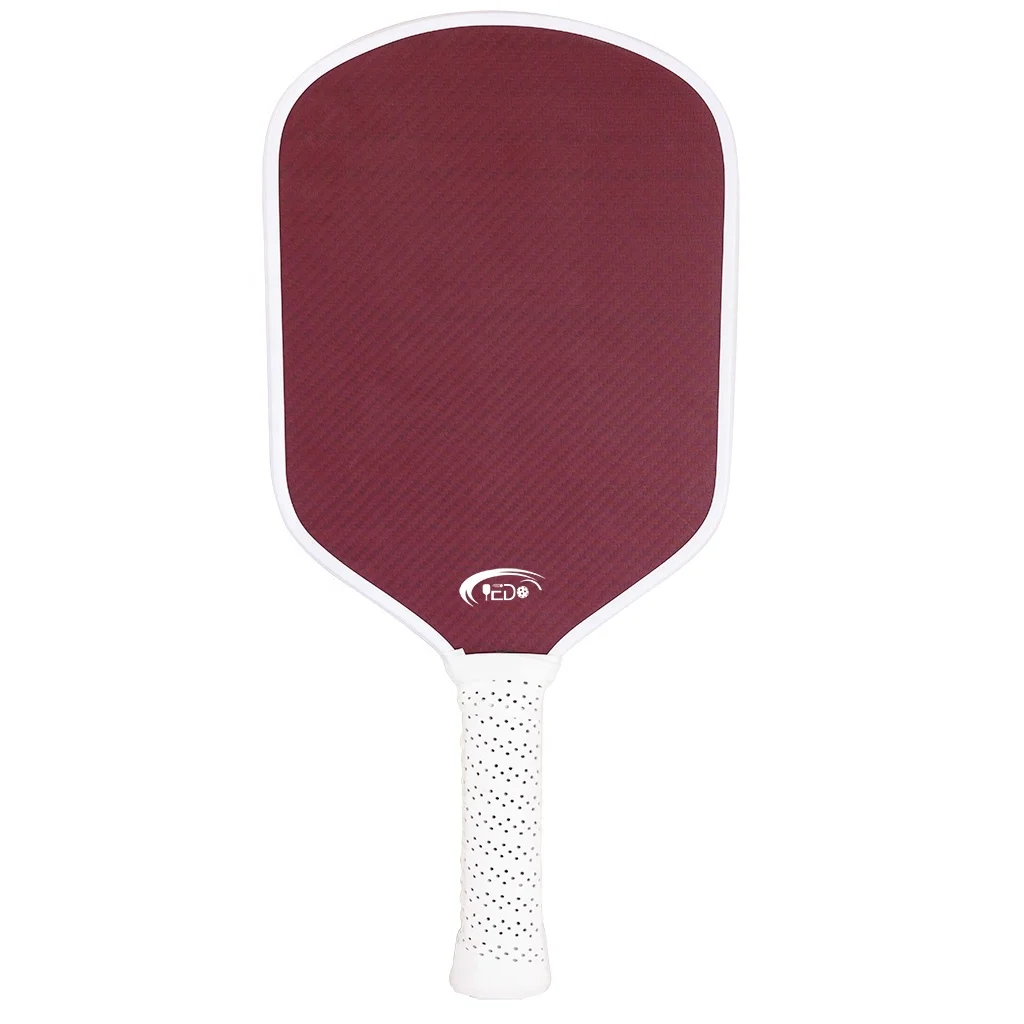 Custom Popular Hybrid Shape Gen 3 Thermoformed Unibody Texture EVA Foam 100% Red Kevlar Pickleball Paddles 14mm16mm