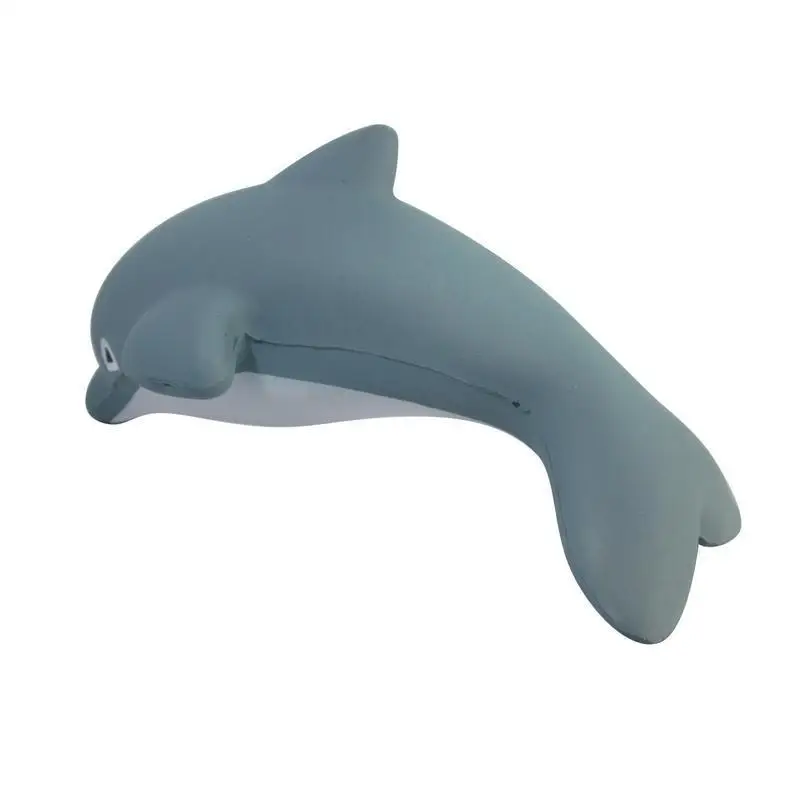 Promotional PU Foam Squishy Dolphin Shaped Anti Stress Ball Squeeze Toy