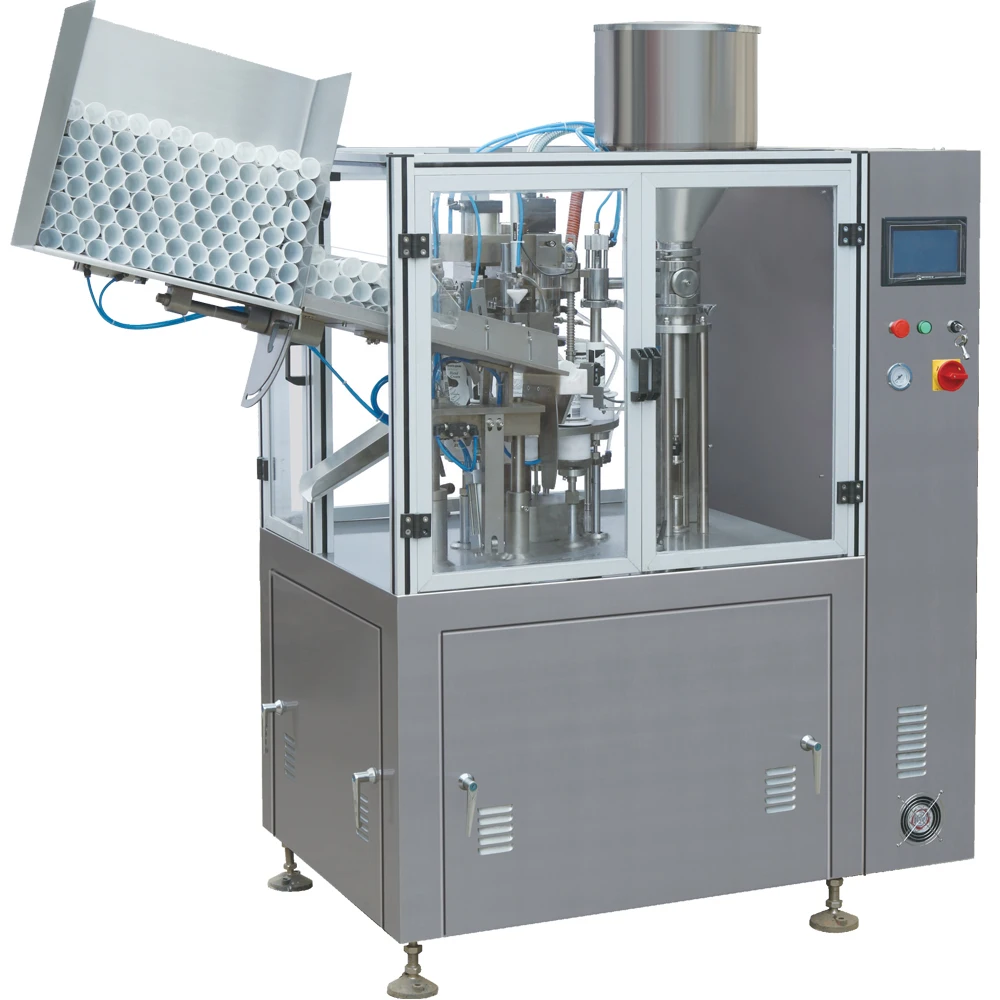 
NF-60A Factory Price Shanghai Manufacturer High Precision Toothpaste Plastic Laminated Small Tube Filling Machine Automatic 