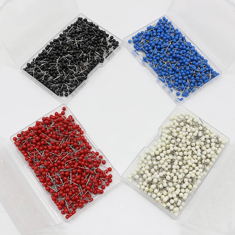 300 pieces/box color pin 4*0.6*15mm pearl needle office stationery Earth pin pin fishing gear