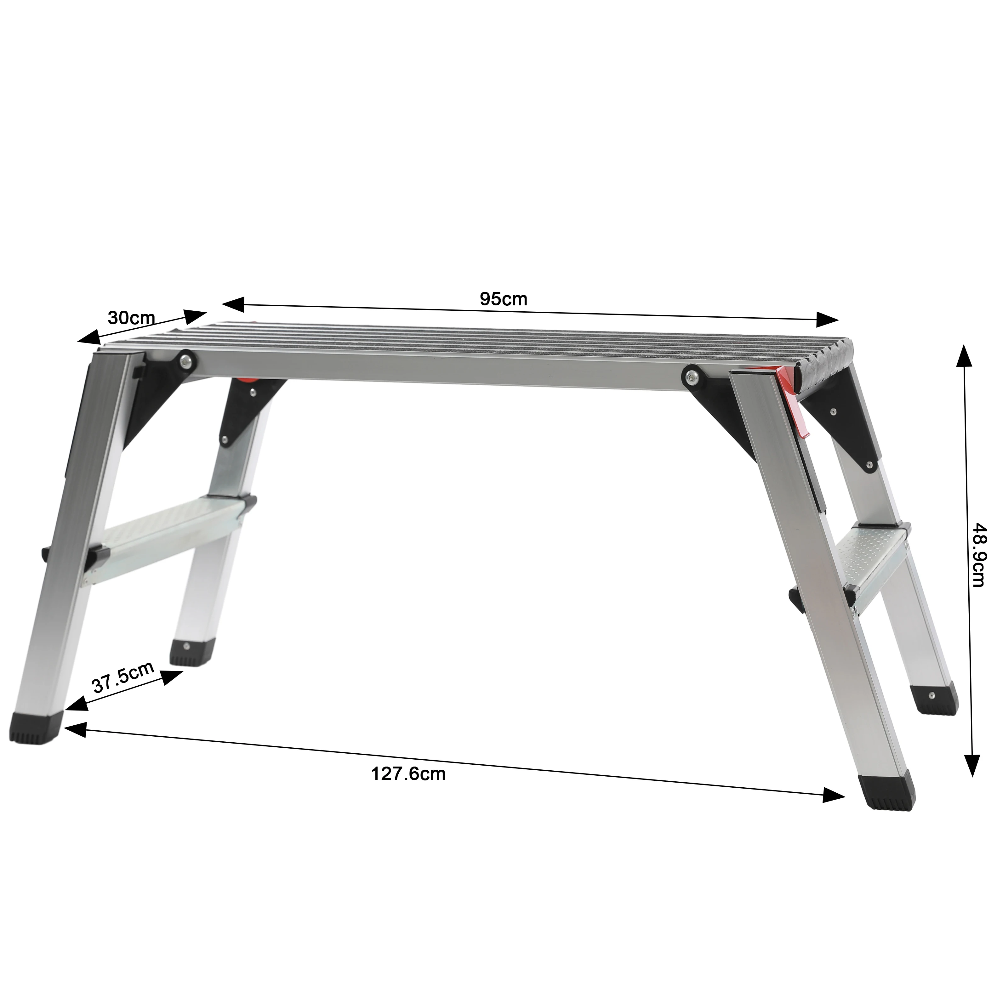 ML-205 Aluminum Folding Chair Work Platform Industrial Design Telescopic Ladders Outdoor Household Use Custom EN131 Certified