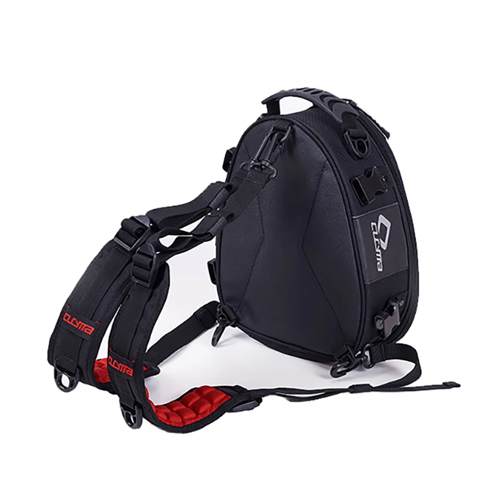 2021 CUCYMA Waterproof Hardshell Leather  Motorcycle Rear Bag Tail Bag Motorcycle Side Helmet for Riding Travel Bags