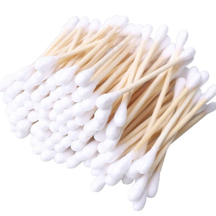 Fast Delivery Buds Manufacturer Q Tips Bamboo Stick Eco-friendly Cotton Disposable Swabs for Household