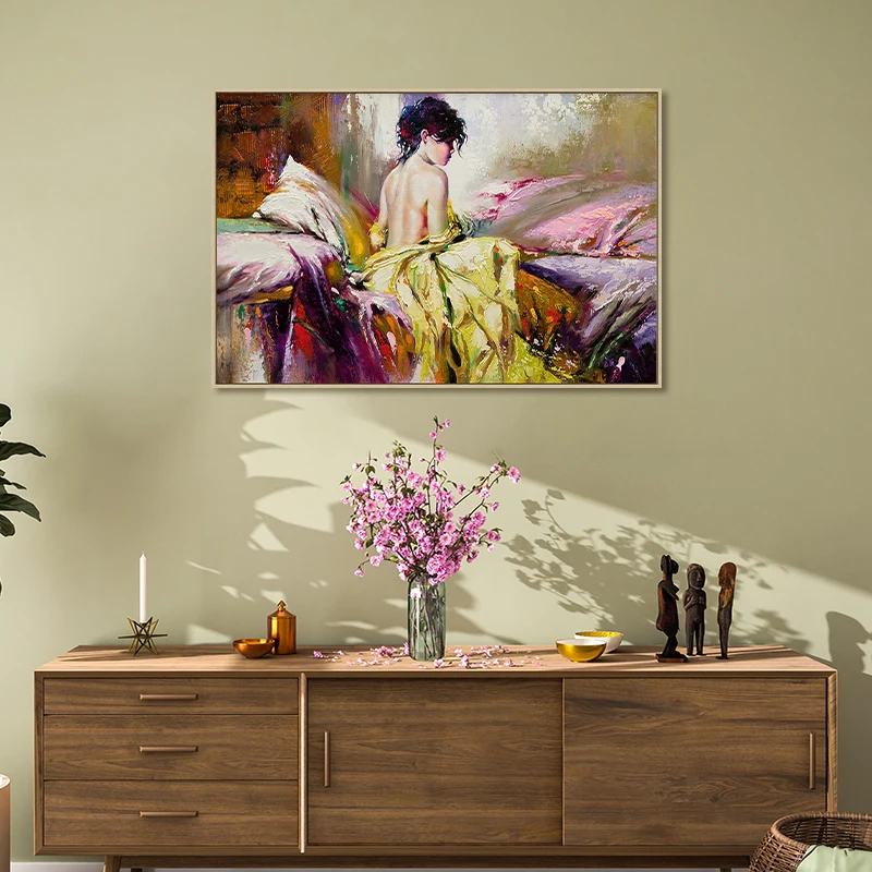 Decoration Handpainted Sexy Body Girl Wall Art Female Women Oil Nude Paintings Acrylic Canvas Art Paintings By Numbers