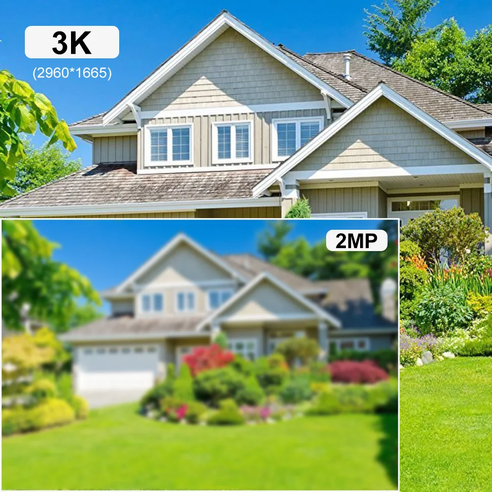 Anpviz 3K 5MP CCTV Camera Smart dual light  4-IN-1 CVI/TVI /CVBS/ AHD Bullet analog camera Built-in Micro IP66 IR Distance 40M