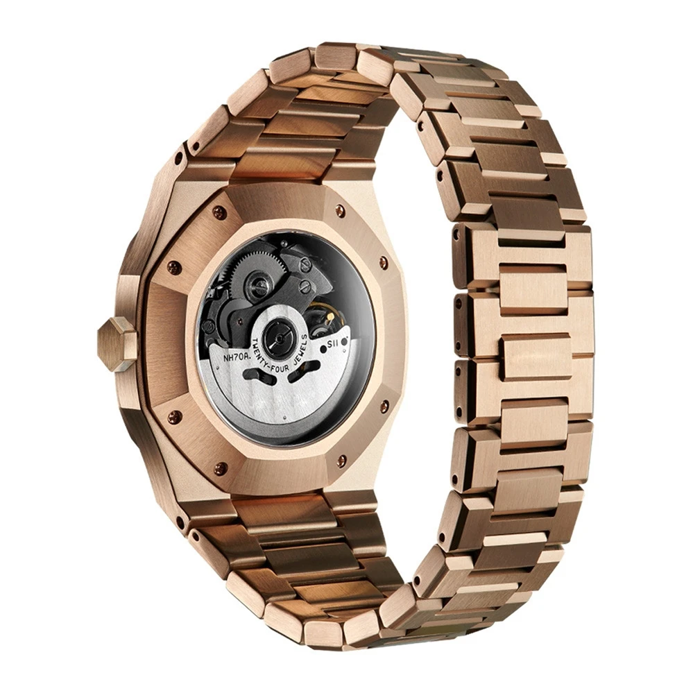 OEM Private Label All Black Chain Custom Logo Luxury Automatic Watch Man Luxuri Brand