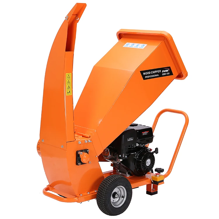 15HP Gasoline Ducar Engine Diameter 10CM Wood Chipper Shredder