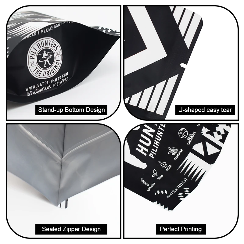 Wholesale Price Custom Printed Ziplock Stand Up Food Bags for Dried Fruits Packaging