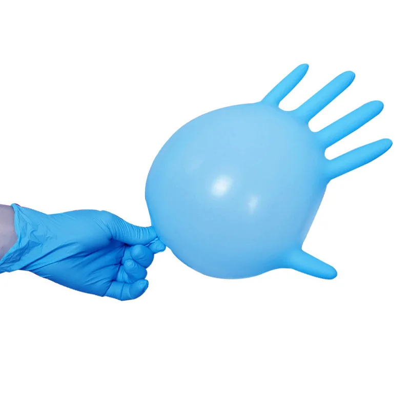 Hot sale diposabel gloves nitrile grip examen with powder