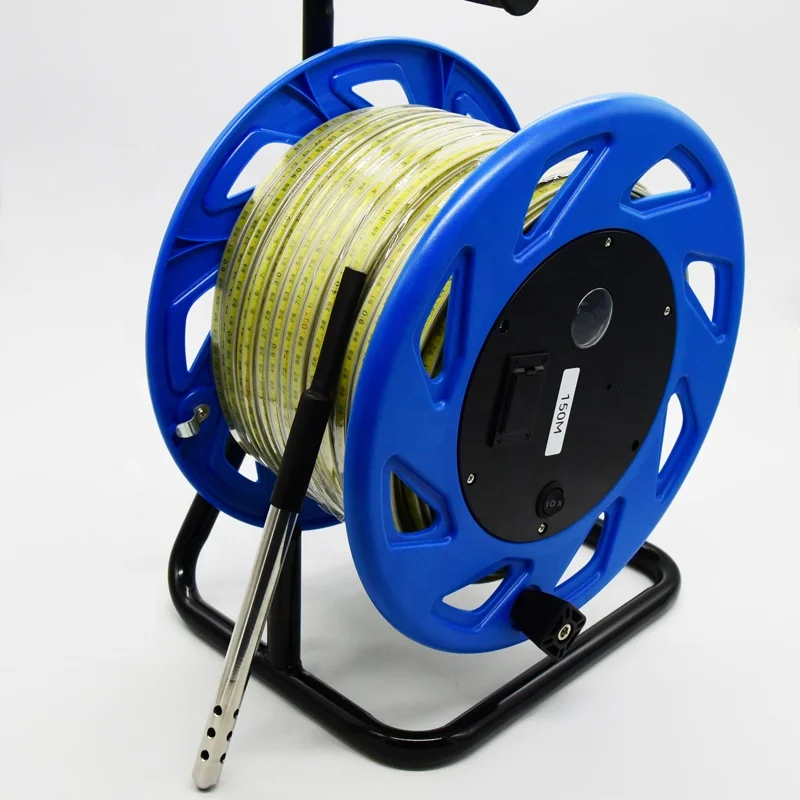 New 100m Steel Ruler Sensor For Pump Piezometer Dip Deep Well Water Level Meter